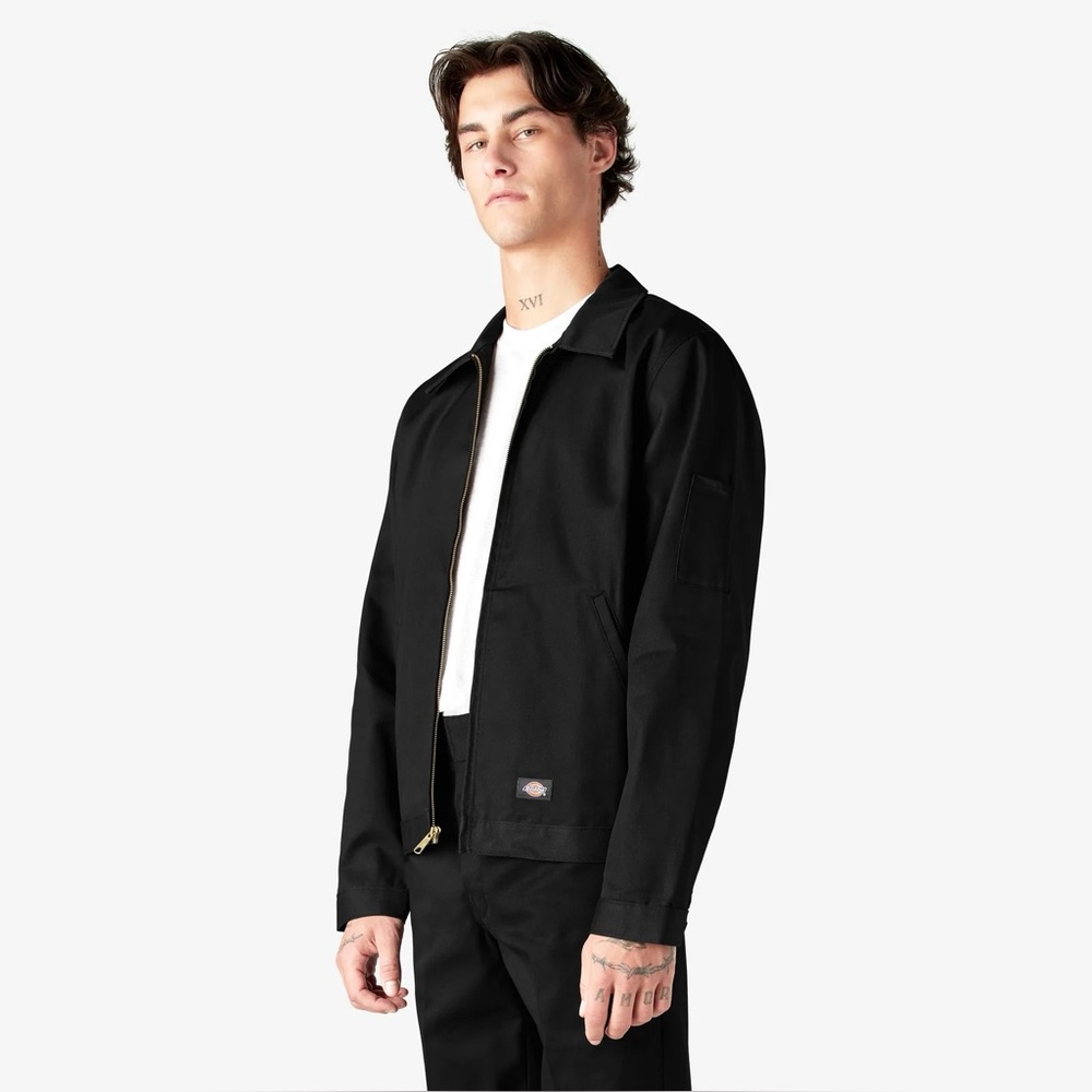 Dickies Unlined Eisenhower "Gas Chore" Jacket Black Size Large NEW - Picture 4 of 14